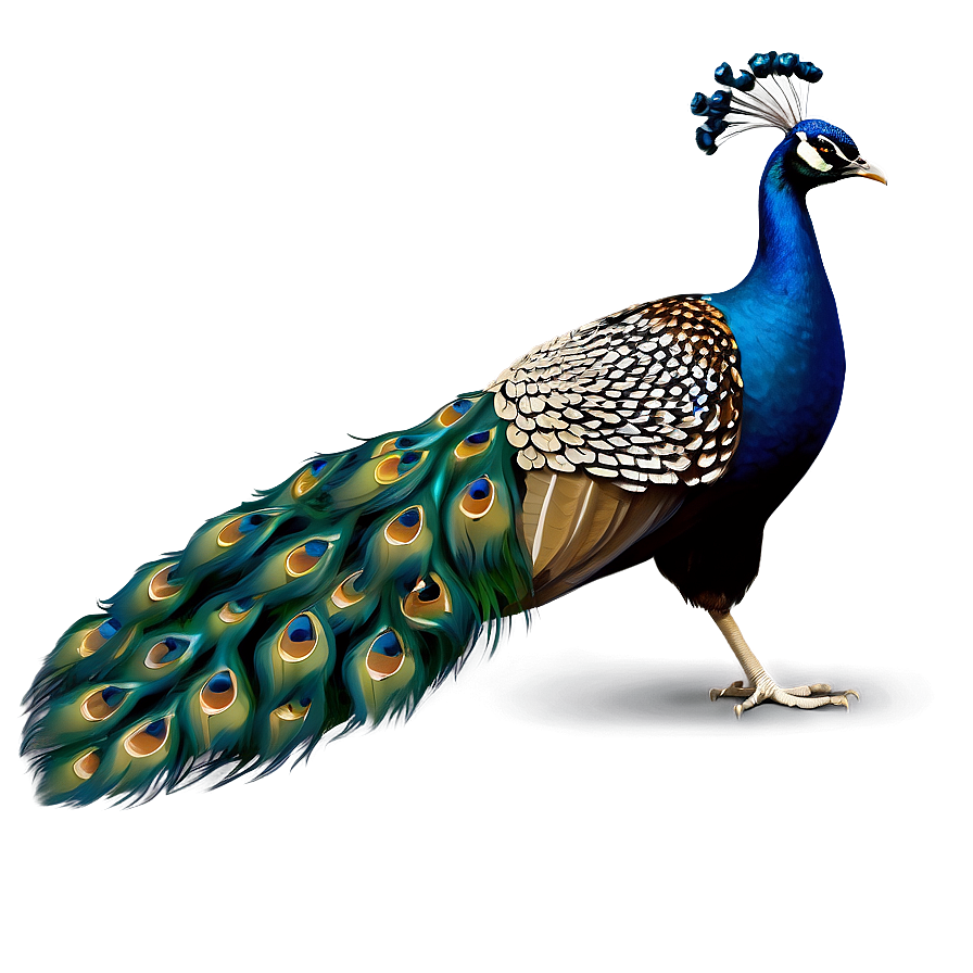 Big Elegant Peacock Png 06112024