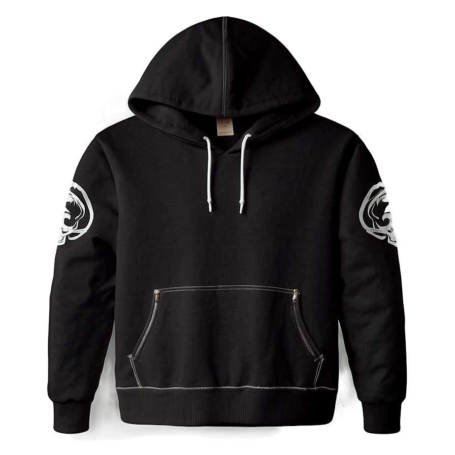 Biker Black Hoodie Png Lkv