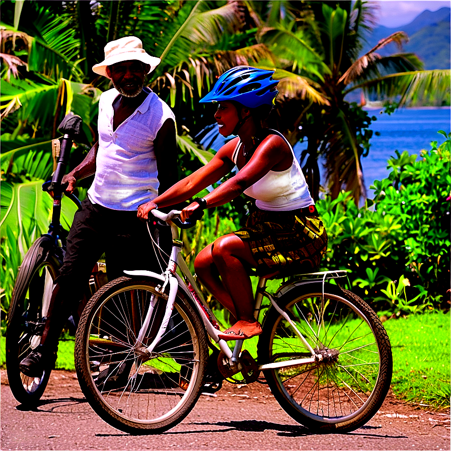 Biking Along The Coast Png Qdm