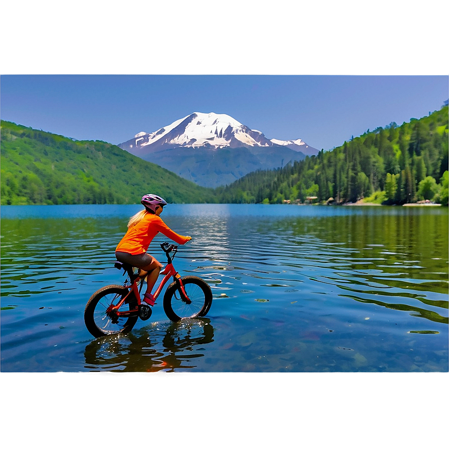 Biking By The Lake Png Rqn