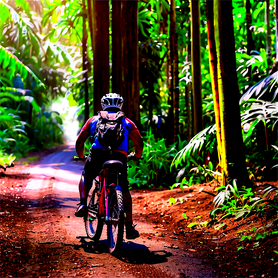 Biking Through Forests Png 06282024