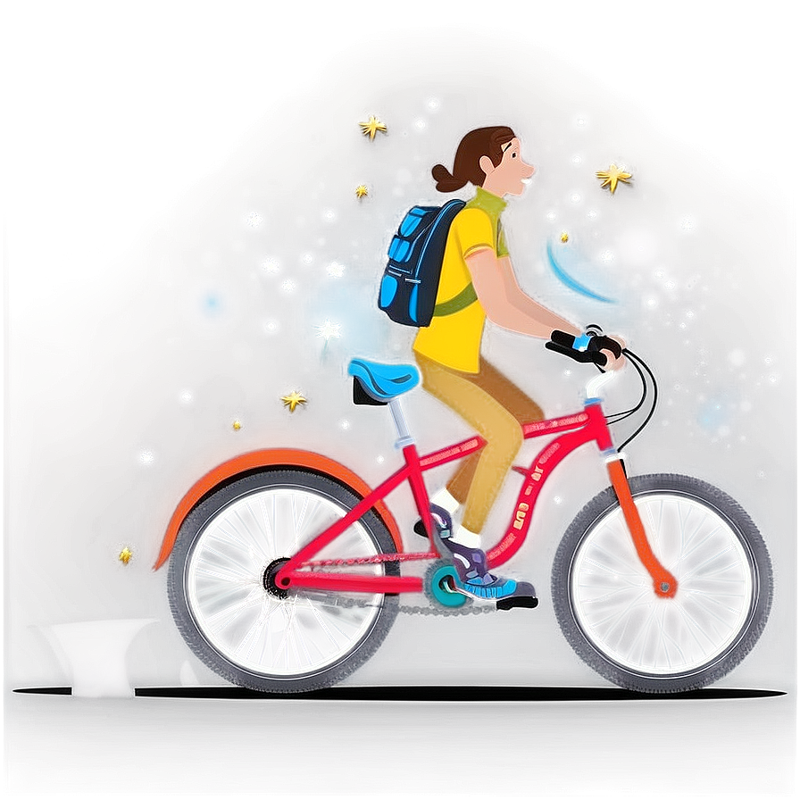 Biking Under The Stars Png 1