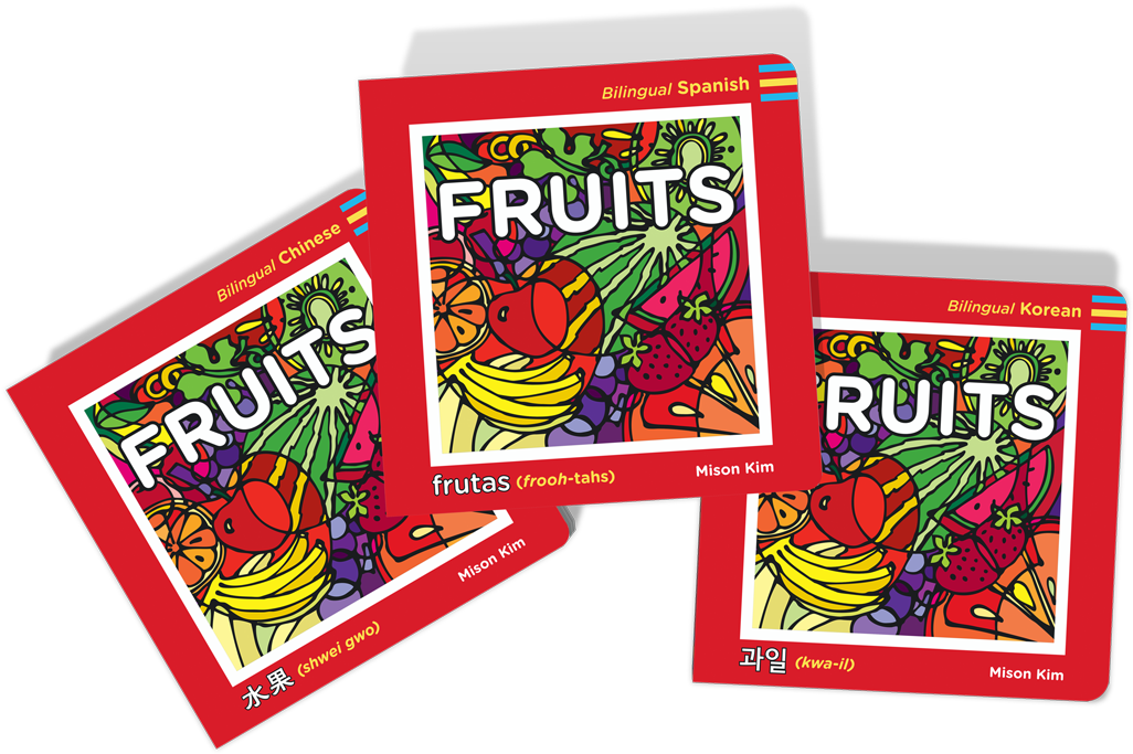 Bilingual Fruits Books Mison Kim