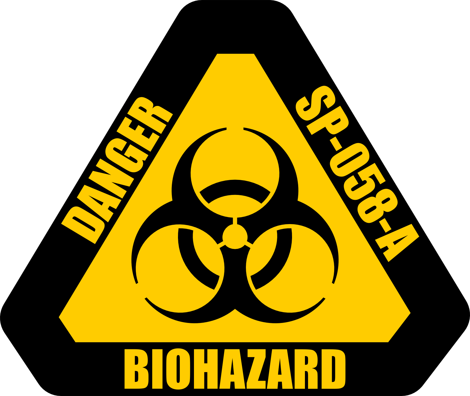 Biohazard Symbol Warning Sign S P0584 A