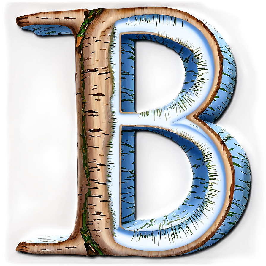 Birch Wood Letter B Png Tjm