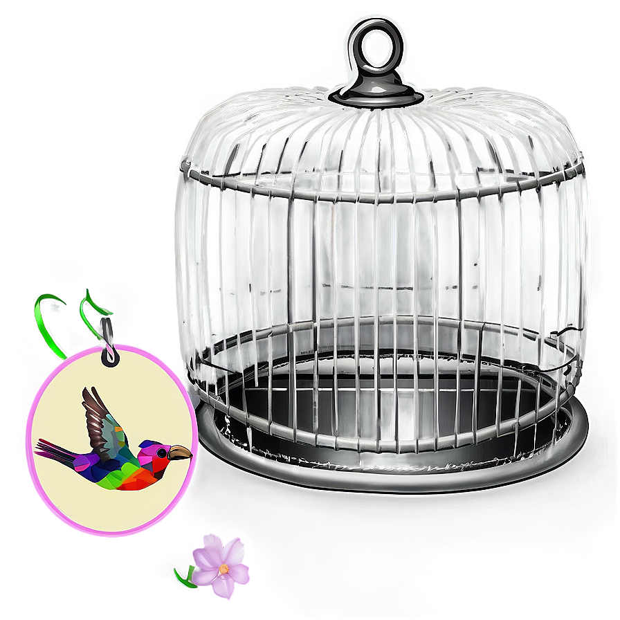 Bird Cage For Decoration Png 06122024