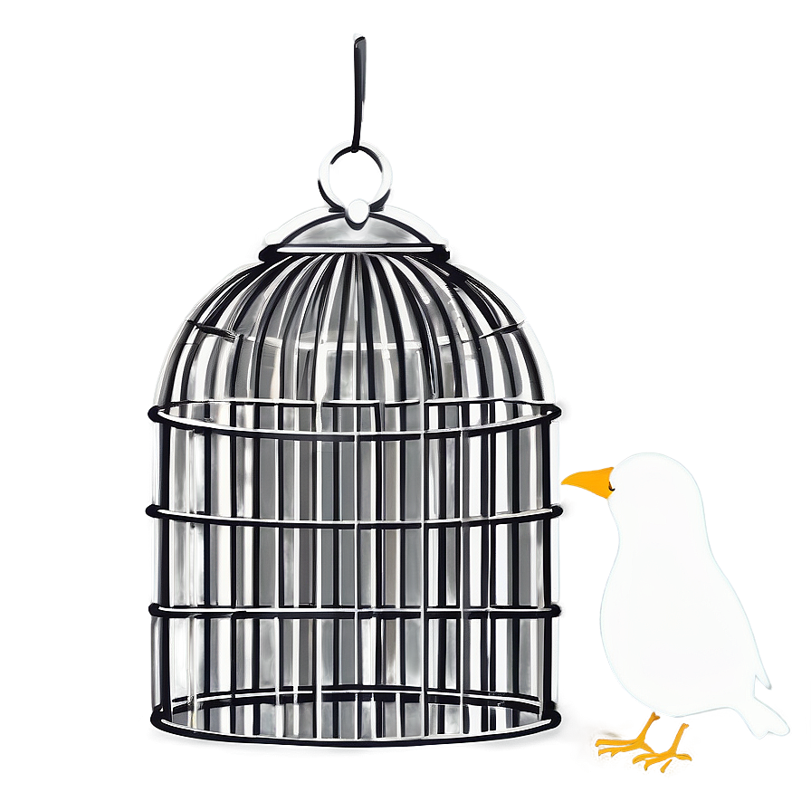 Bird Cage Vector Png 06122024