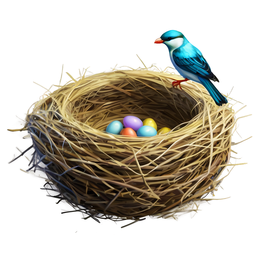 Bird Nest Illustration Png Qhs