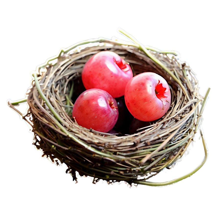 Bird Nest With Berries Png 06212024