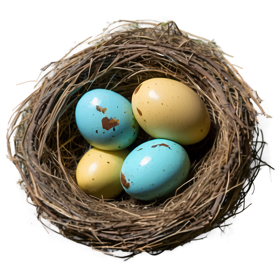 Bird Nest With Robin Eggs Png 06212024