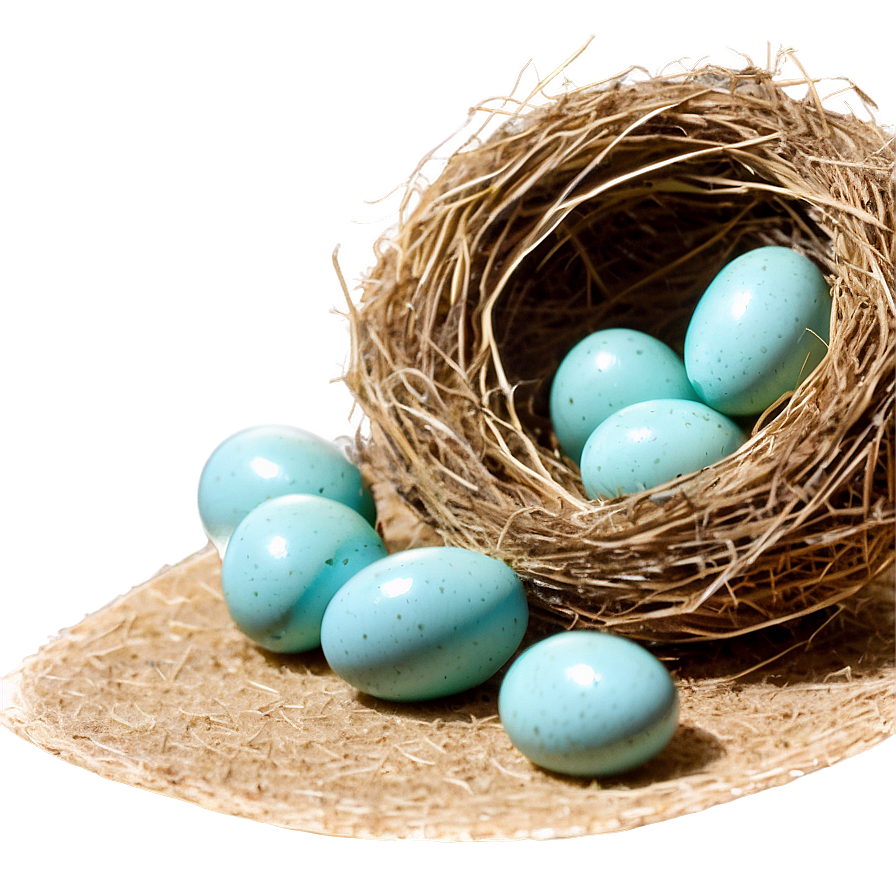 Bird Nest With Robin Eggs Png 06212024