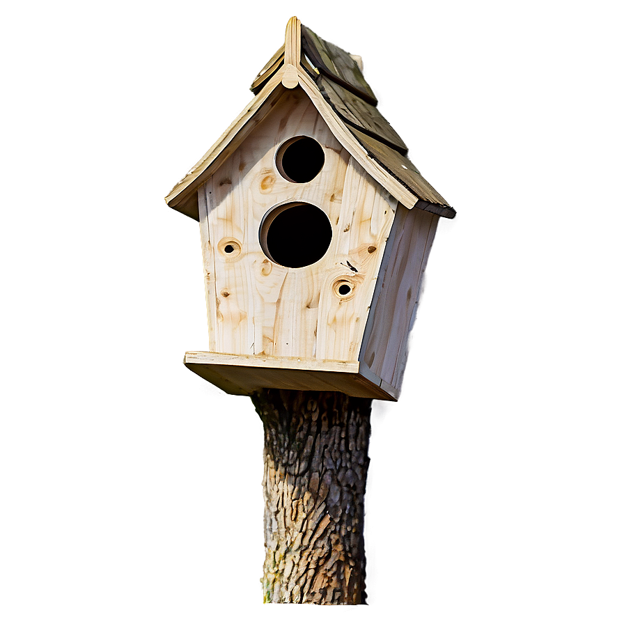 Birdhouse On Tree Png Qjg94