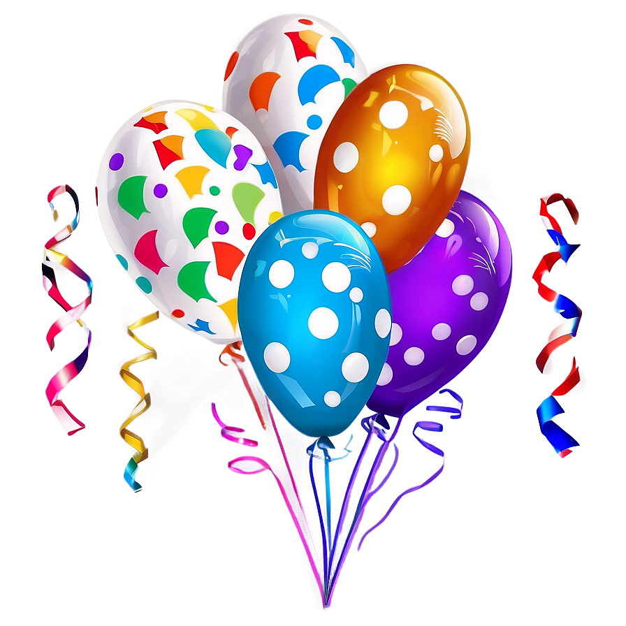 Birthday Balloon And Cake Png 98