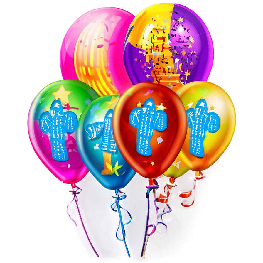 Birthday Balloon Art Png Jhm52