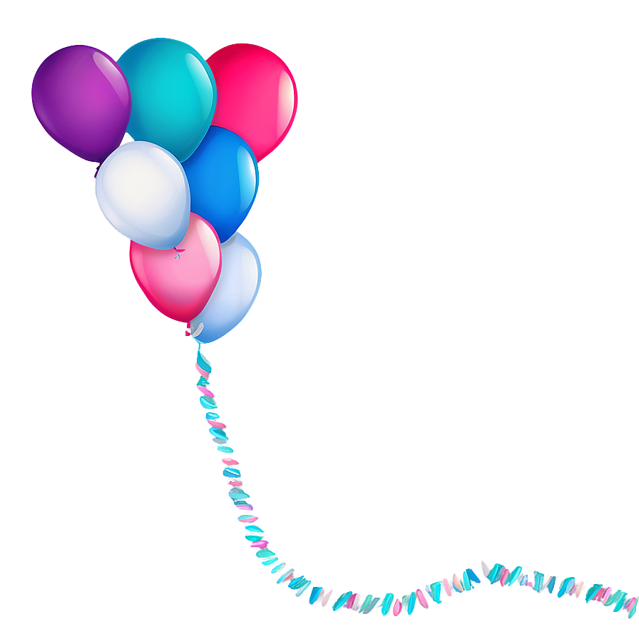 Birthday Balloon Border Png 24