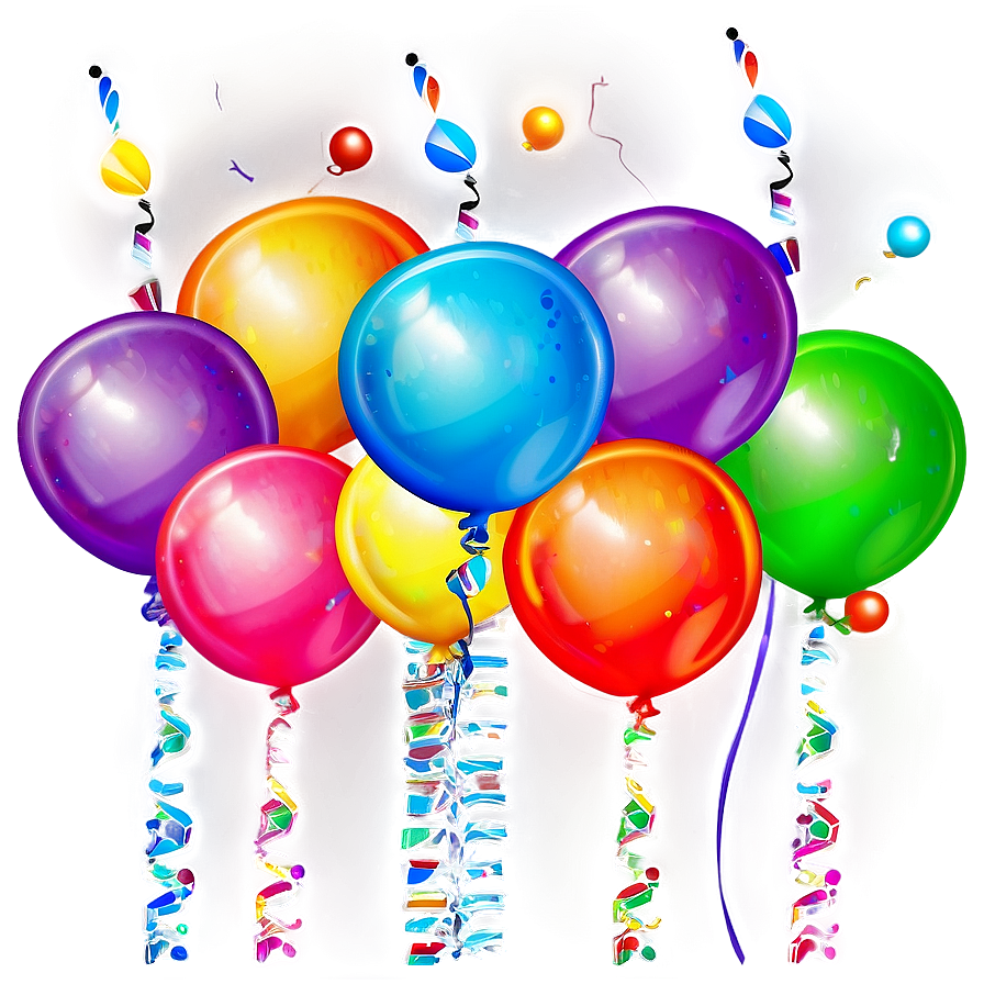 Birthday Balloon Bunch Png Ajc32