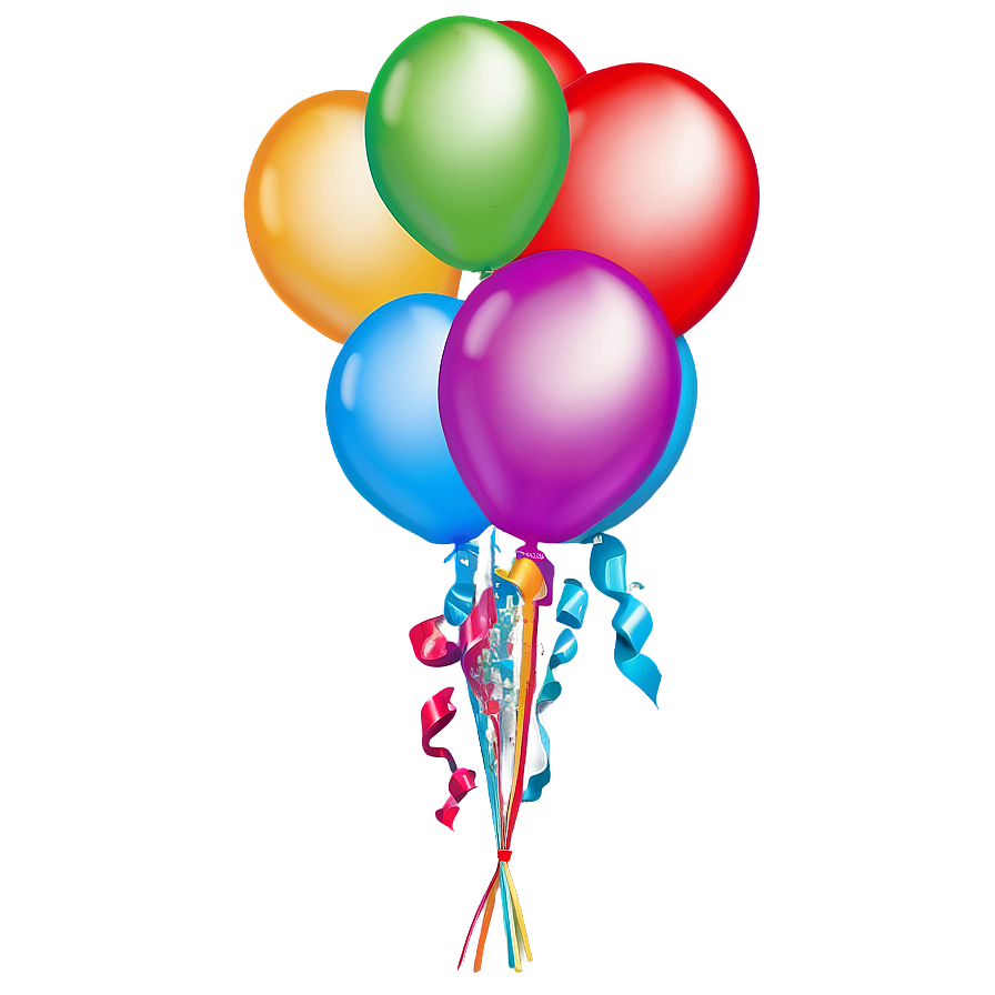 Birthday Balloon Cluster Png 83