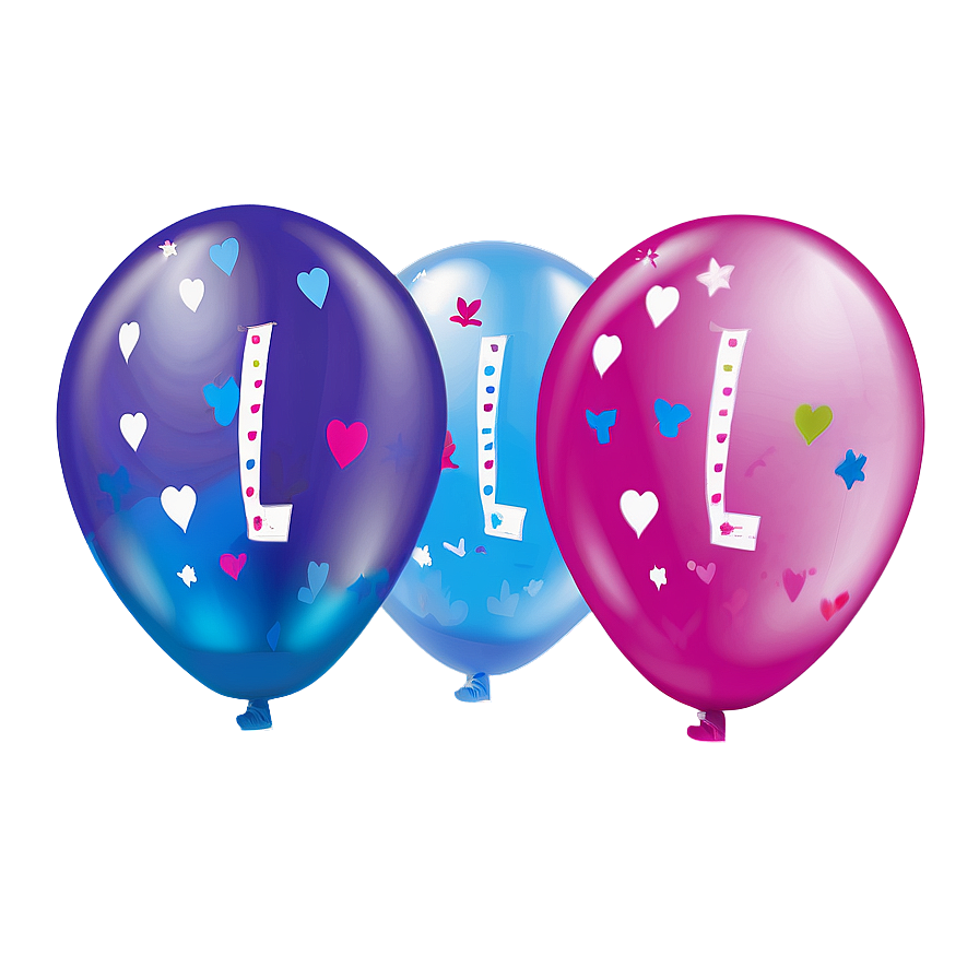 Birthday Balloon Illustration Png 06272024