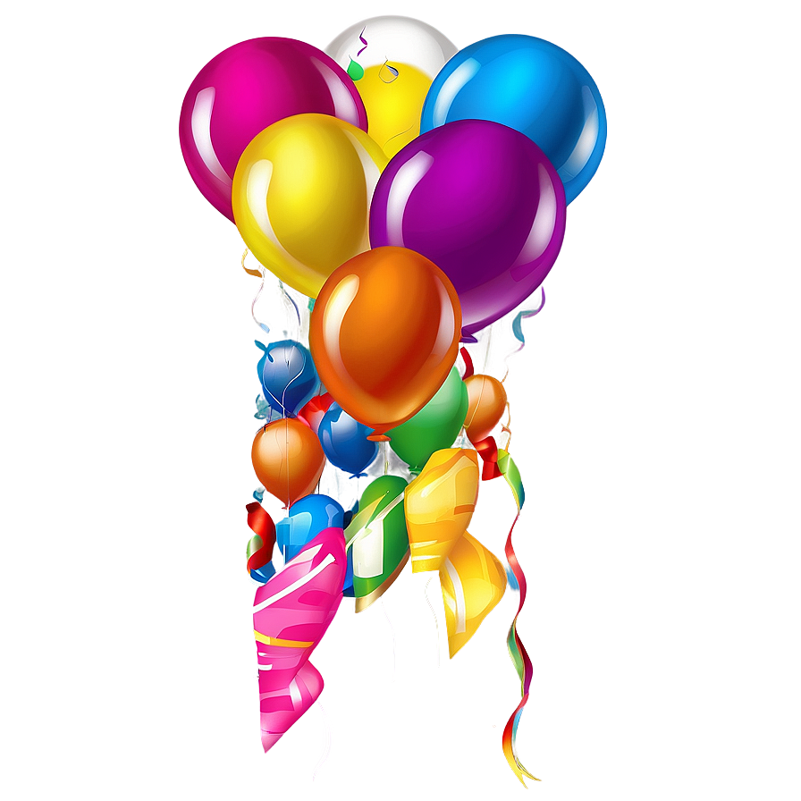 Birthday Balloon Vector Png 06272024