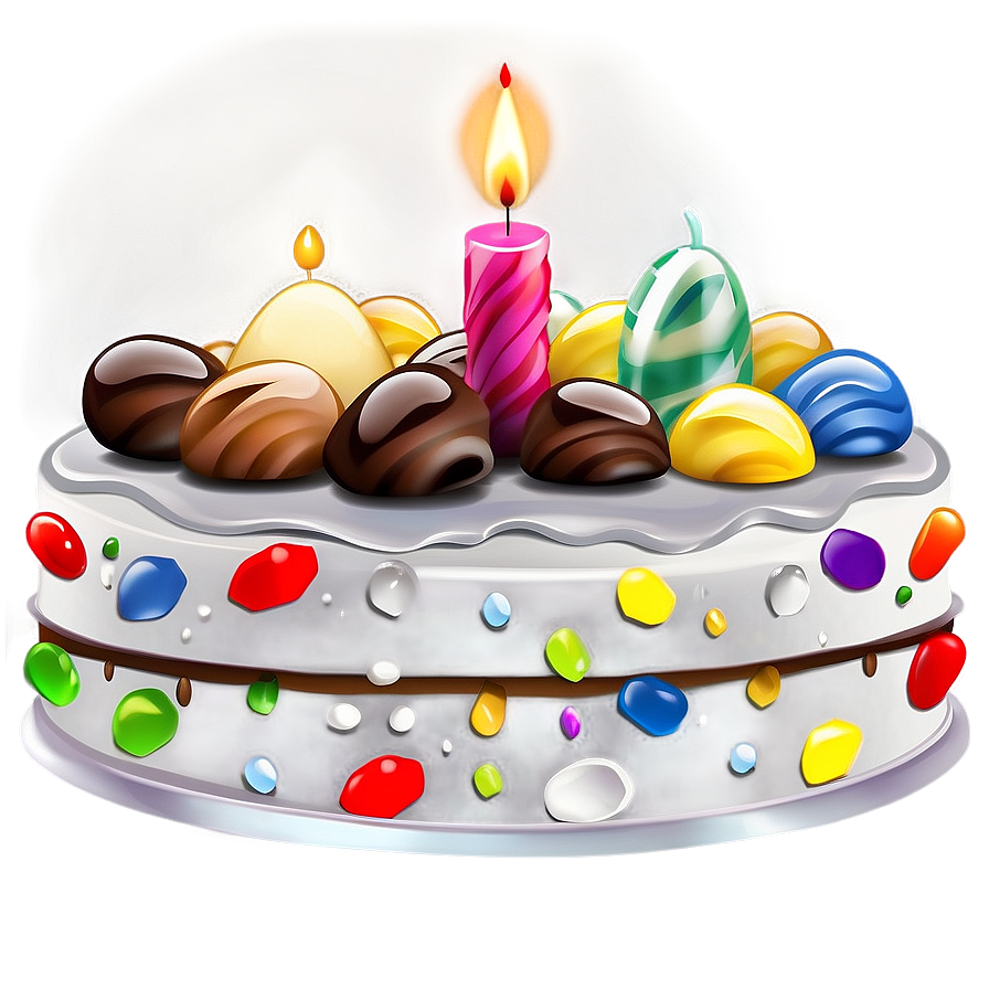 Birthday Cake Illustration Png 50