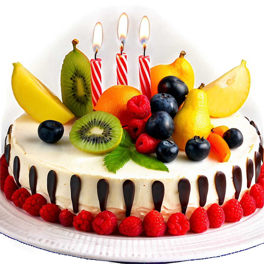 Birthday Cake With Fruits Png 87