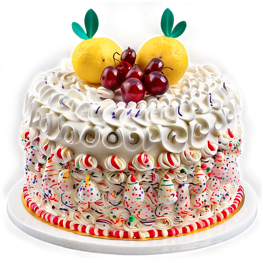 Birthday Cake With Fruits Png 89