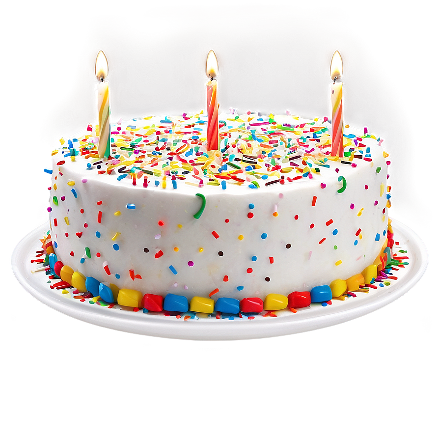 Birthday Cake With Sprinkles Png Ncb7