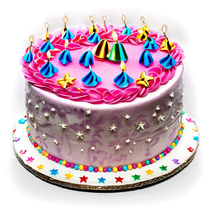 Birthday Cake With Stars Png Ild50