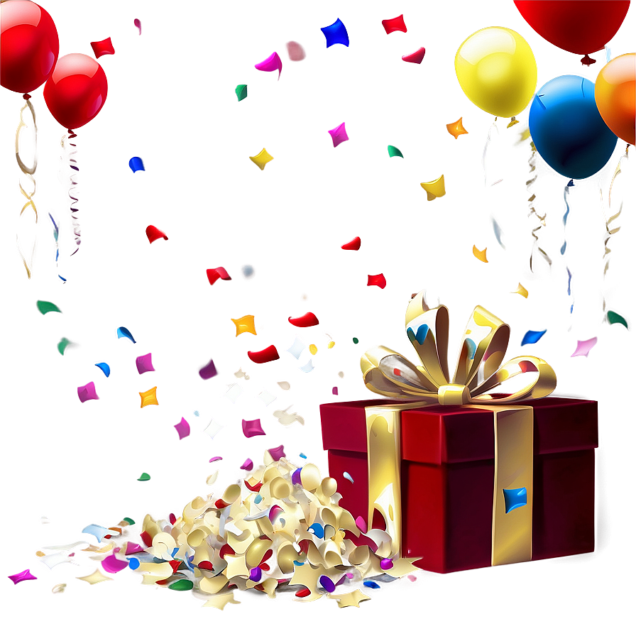 Birthday Confetti Png Pxg