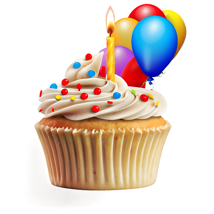 Birthday Cupcake Emoji Png Bwf