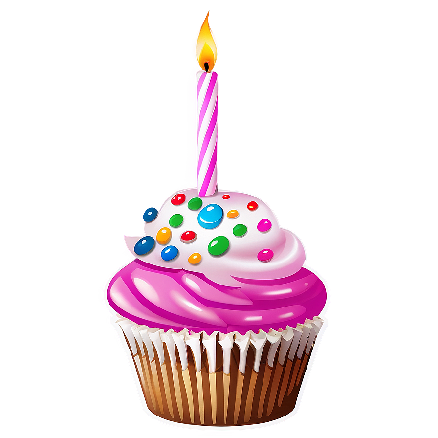 Birthday Cupcake Png Hcl