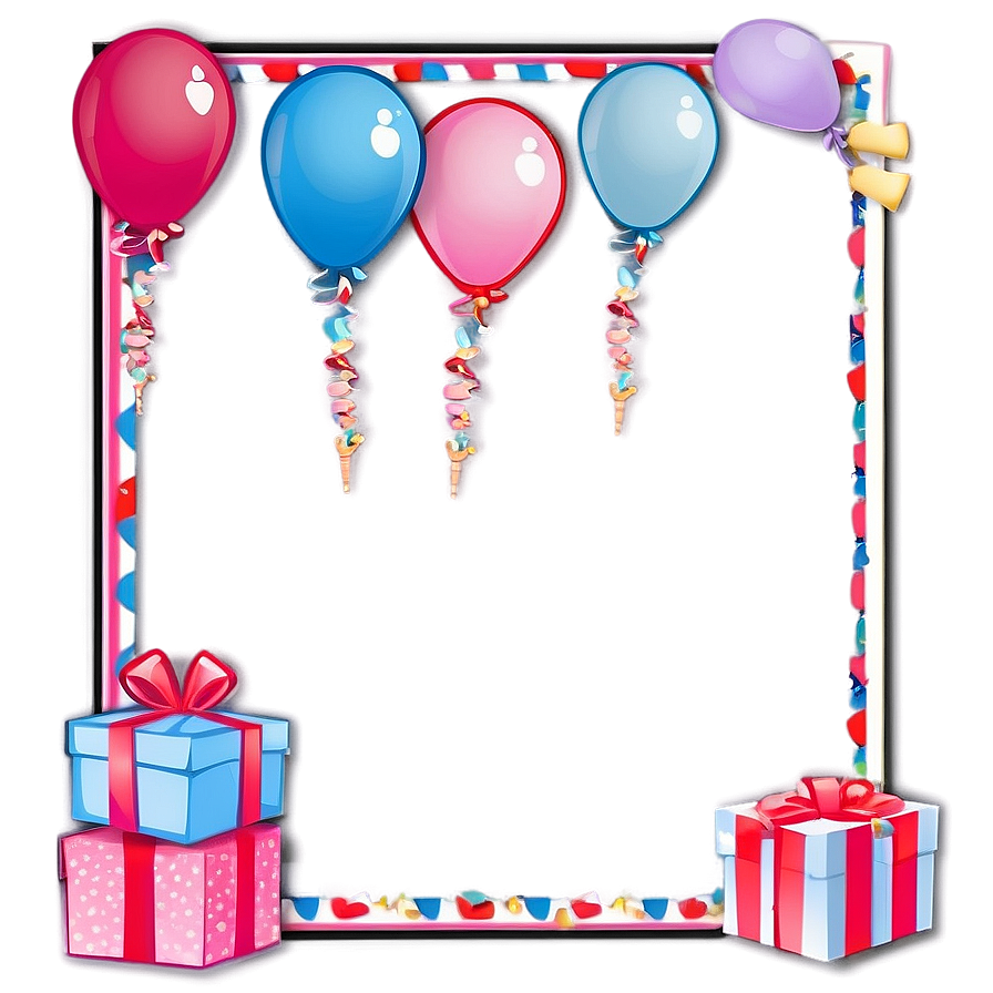 Birthday Cute Frame Png Gnq