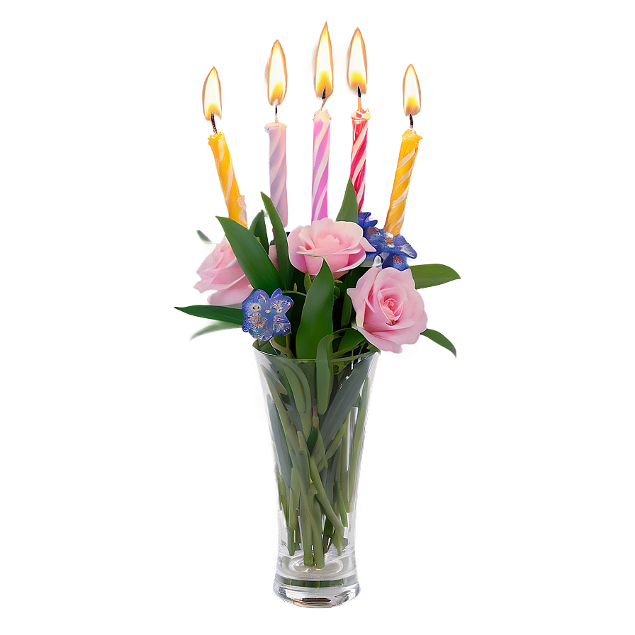 Birthday Flowers In Vase Png 06272024