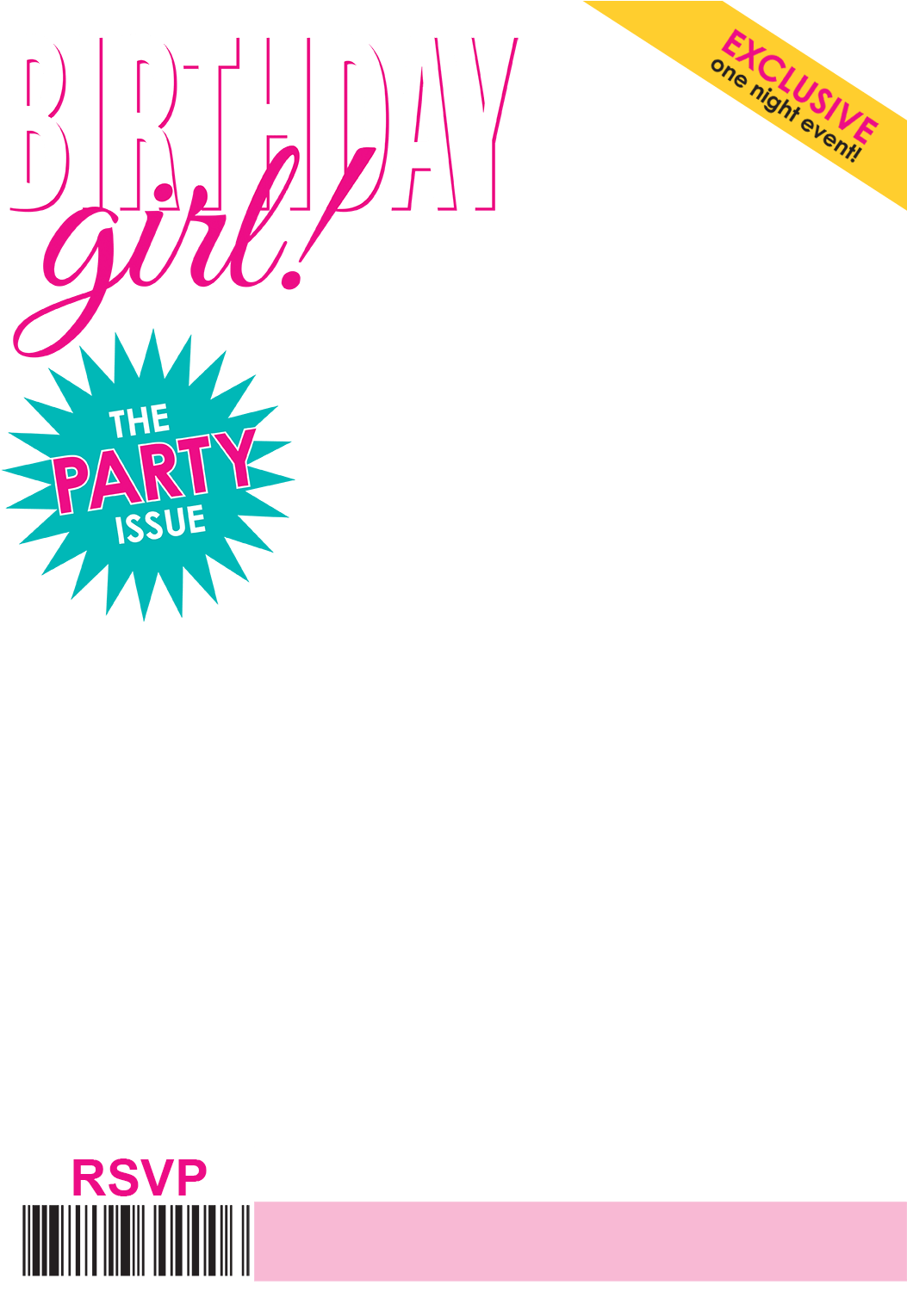 Birthday Girl Magazine Cover