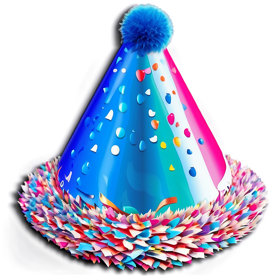 Birthday Hat With Pom Pom Png 26