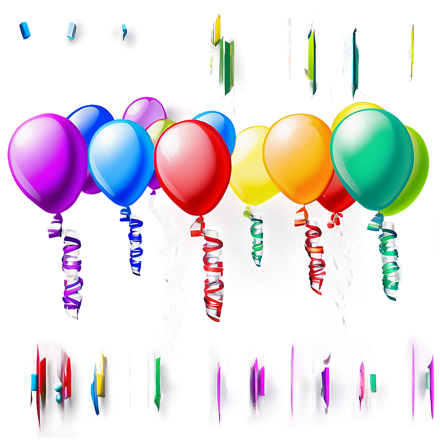 Birthday Party Balloons Png 97