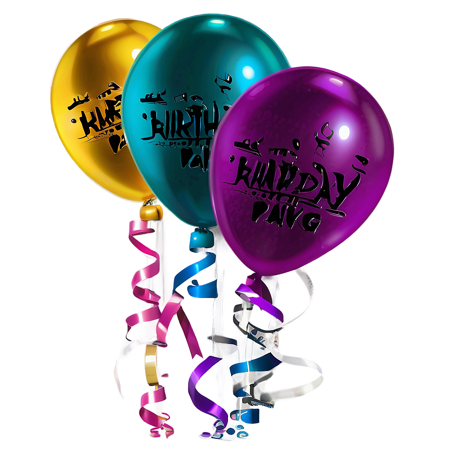 Birthday Party Balloons Png Hlu24