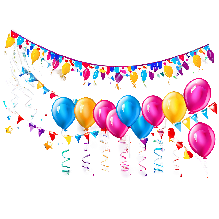 Birthday Party Decor Png Reb29