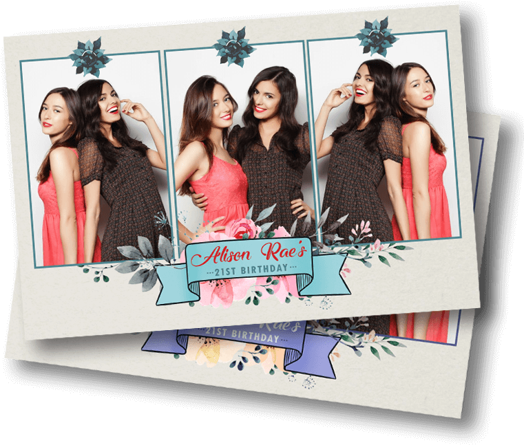 Birthday Photo Booth Strips