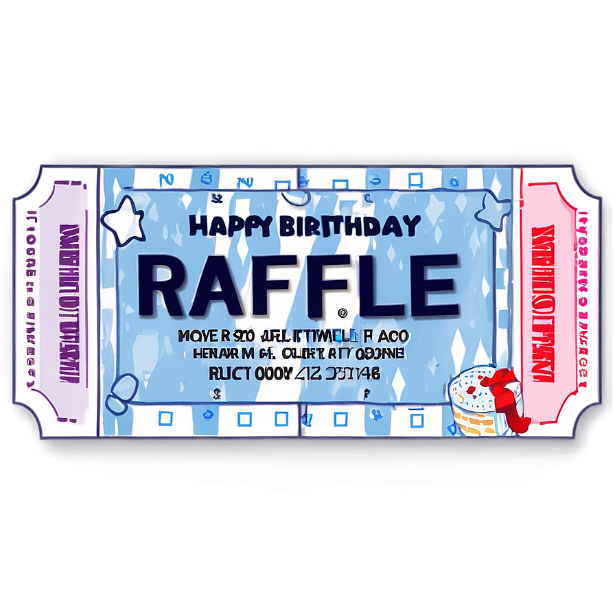 Birthday Raffle Ticket Png Cvl