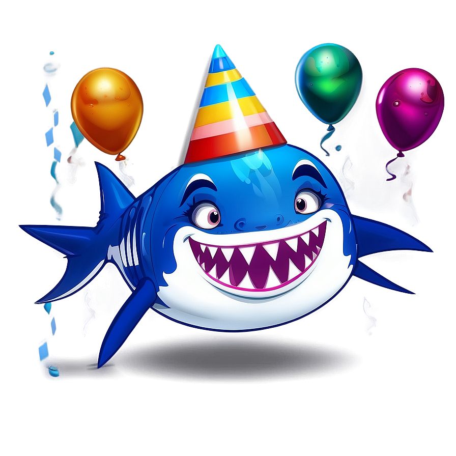 Birthday Shark Greeting Image Png 06292024