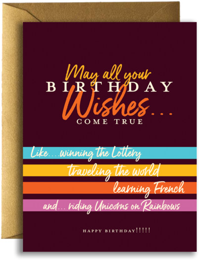 Birthday Wishes Greeting Card