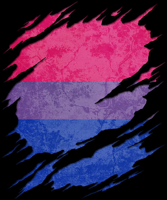 Bisexual Flag Torn Texture