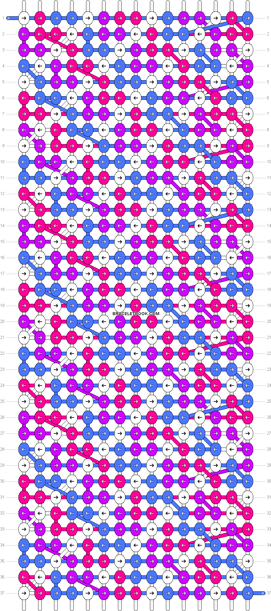 Bisexual Pride Flag Pattern