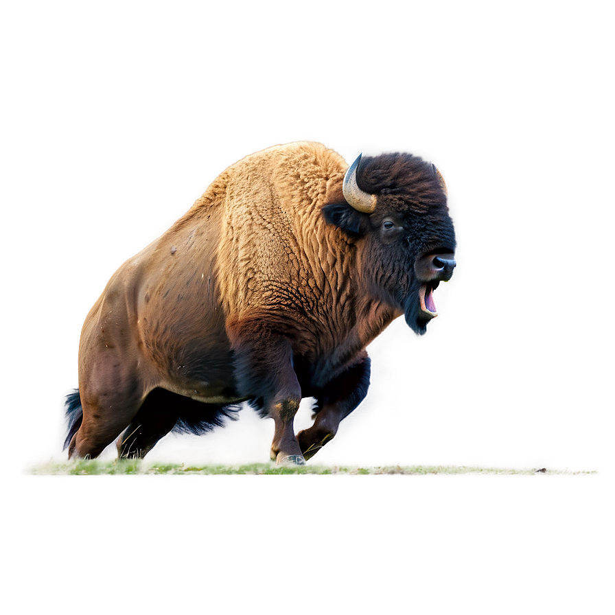 Bison Bull Roaring Png Oma4