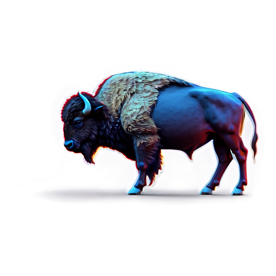 Bison Digital Artwork Png 06112024