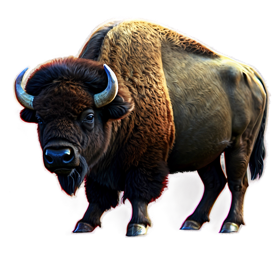 Bison Digital Artwork Png 12