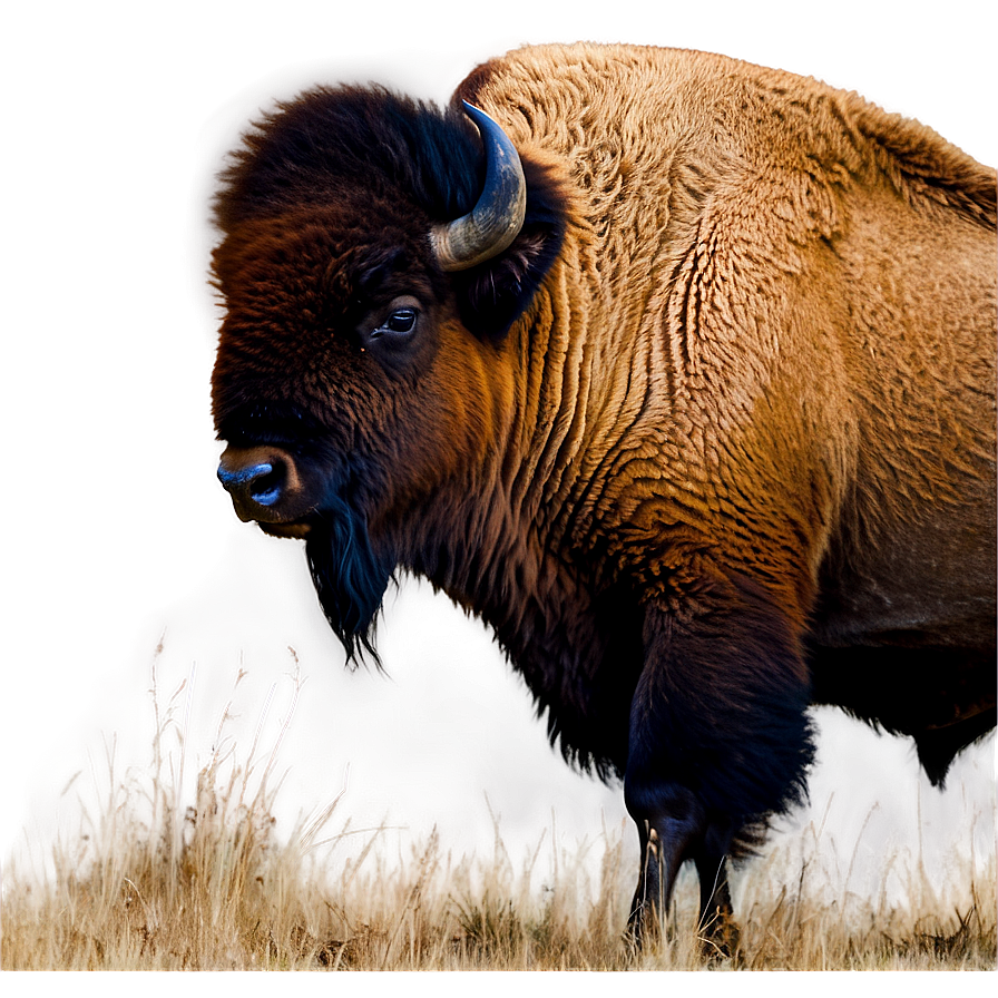 Bison In Yellowstone Park Png Ivk87