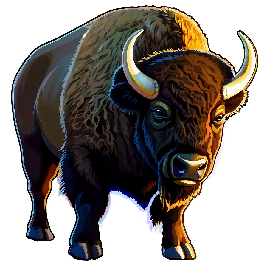 Bison Outline Vector Png 06112024