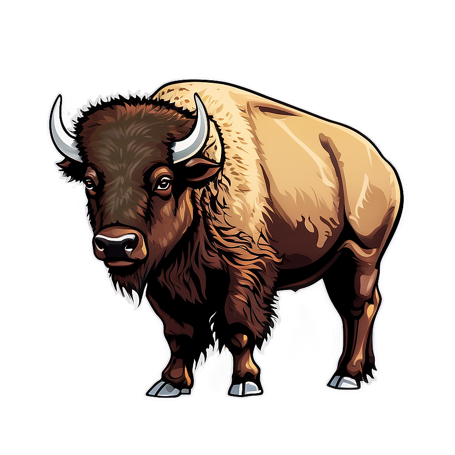 Bison Outline Vector Png 06112024